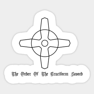 The order of the Crusiform sword Sticker